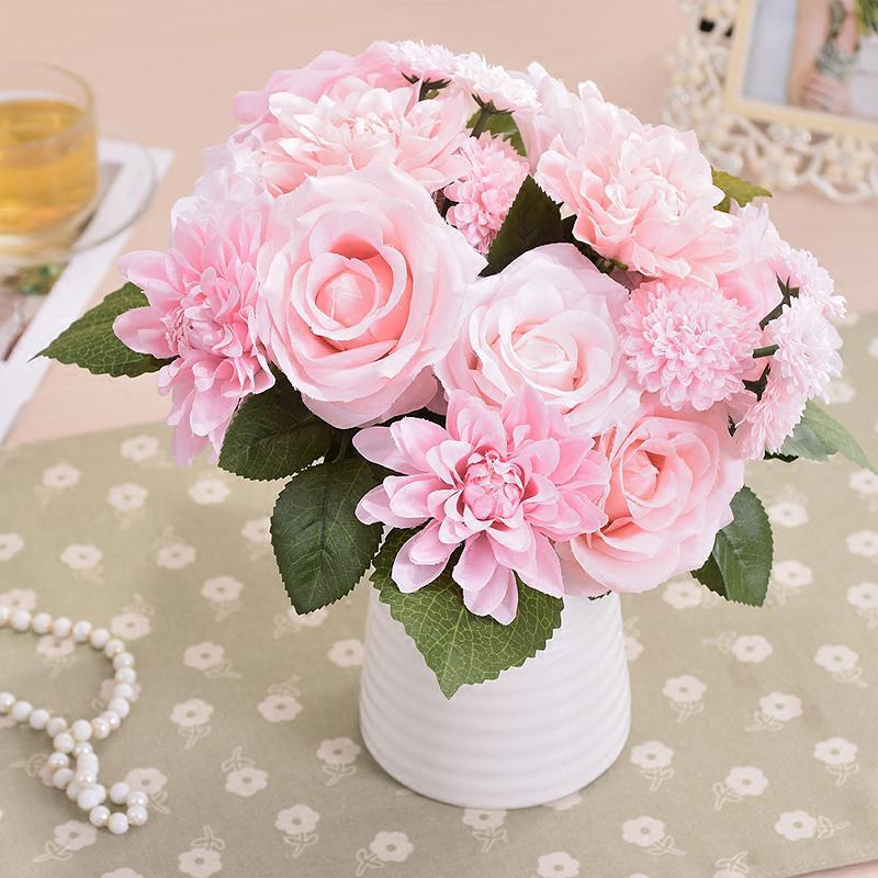 干花花瓶摆件陶瓷ins文艺仿真花摆设f现代简约客厅餐桌插花小清新