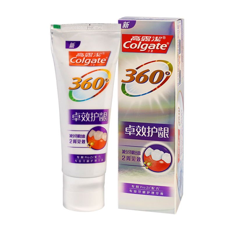 高露洁(Colgate)360-卓效护龈140g 减少牙龈出血 (牙膏)高清大图