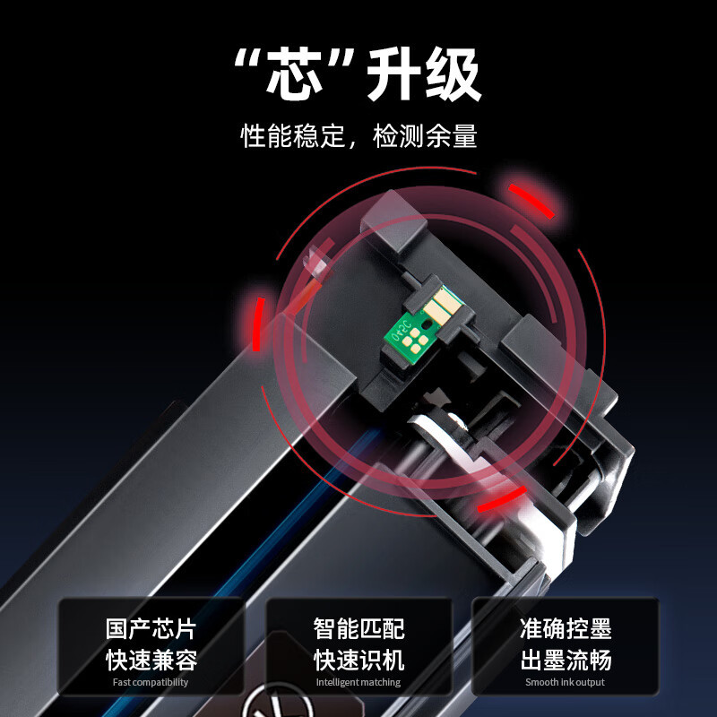 绘威202a硒鼓cf500a适用惠普281fdw m281fdw m281fdn粉盒带芯片彩色易加粉3000页