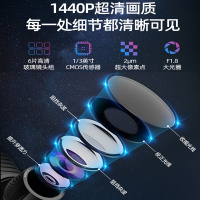 360行车记录仪M320Pro官标+64G卡+降压线套餐 高清2K夜视前后双录倒车影像全屏触摸屏流媒体后视镜停车监控