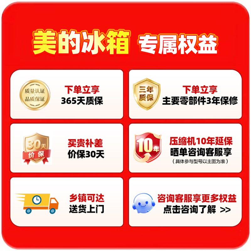 [自营]美的冰箱520升多门双系统2.0双变频一级能效净味抗菌干湿分储冰箱BCD-520WUFPZM(E)海贝白高清大图