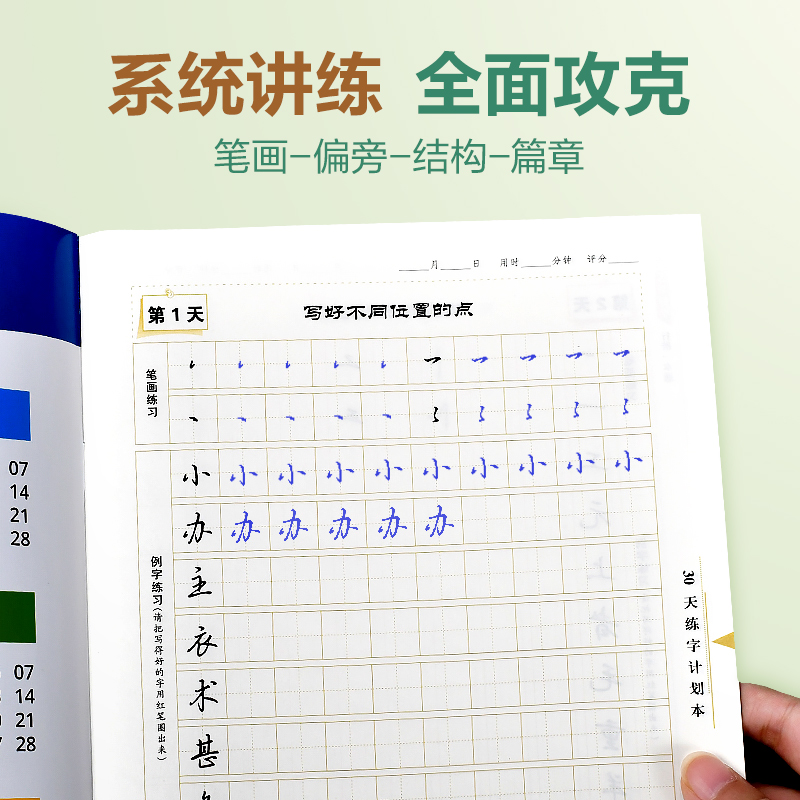 行楷一本通+控笔训练+7000字 [正版]字帖吴玉生行楷一本通练字帖成人钢笔控笔训练字帖行书字帖练字成年男初中学生考研练高清大图