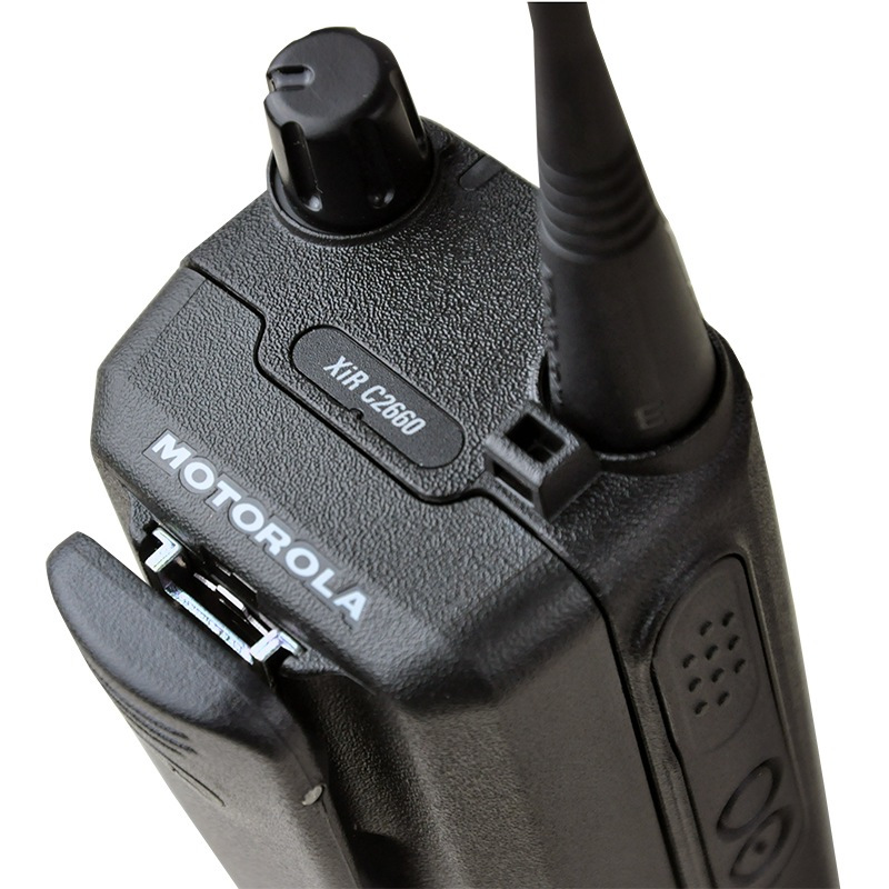 摩托罗拉(MOTOROLA) XIR C2660 数字对讲机 数模兼容便携式全键盘可手动调频手台 黑色 -