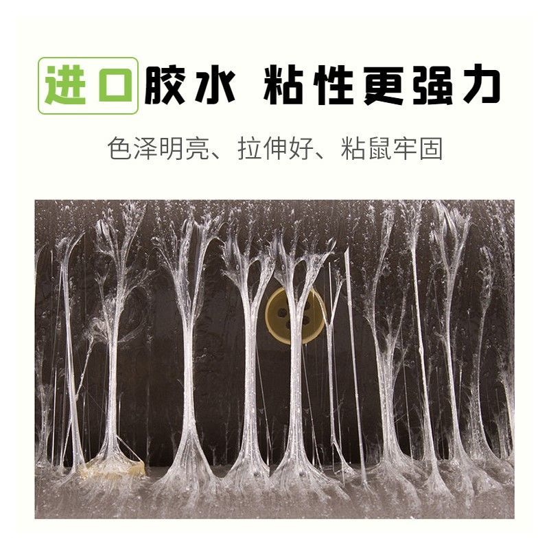 绿叶粘鼠板老鼠贴强力胶粘大老鼠加大捕抓鼠神一窝家用端器 10枚装高清大图