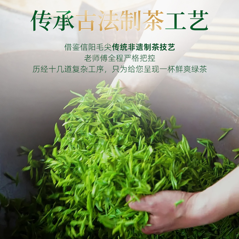 茶马世家信阳绿茶袋装250g*2高清大图