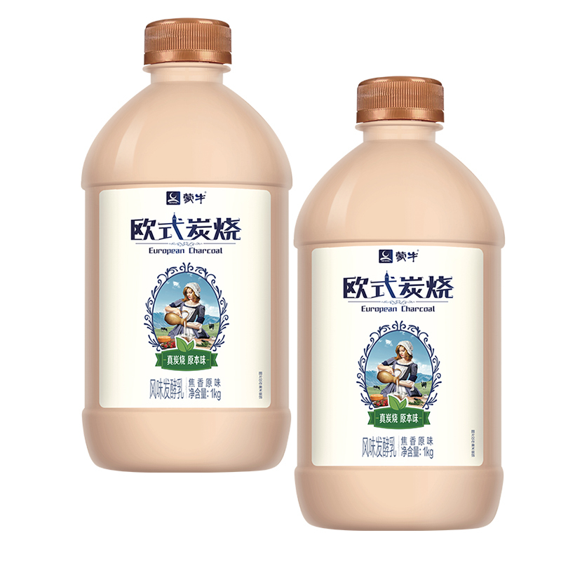 蒙牛 欧式炭烧 风味发酵乳 焦香原味 1kg