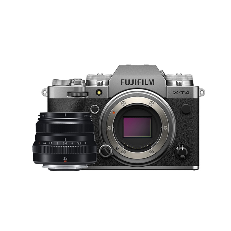 富士(FUJIFILM) X-T4(35mmF2)银色 单镜头套装 数码微单相机