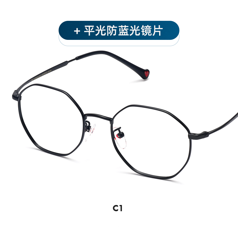 川久保玲近视眼镜框男复古金属八边形镜架女网红款圆脸光学架5927