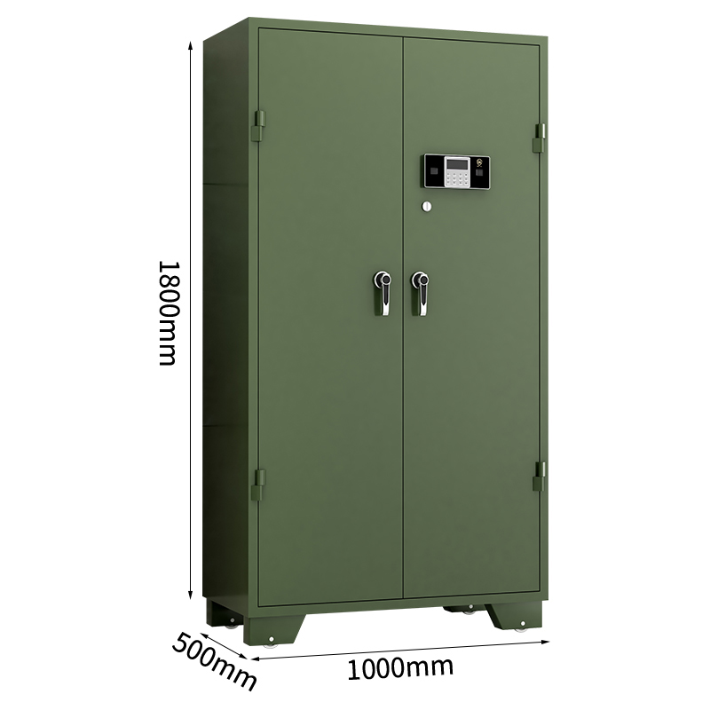 臻远ZY-QXG-04 管制器械存放柜加厚密码锁铁皮柜绿色 1000*500*1800高清大图