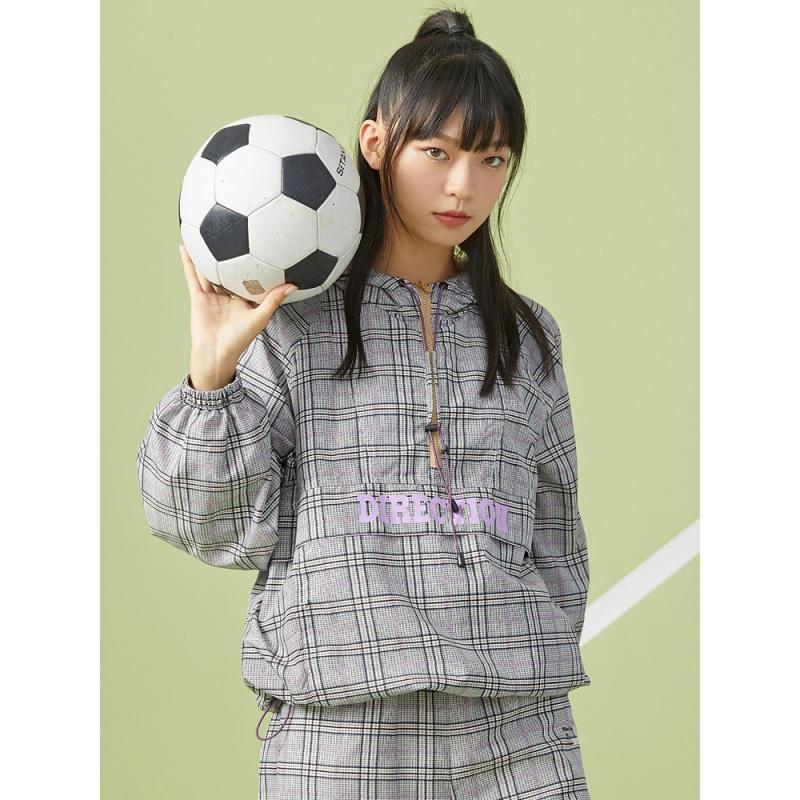 [1件3折价:69]美特斯邦威休闲连帽夹克女新款秋季韩版潮流宽松套头女士外套
