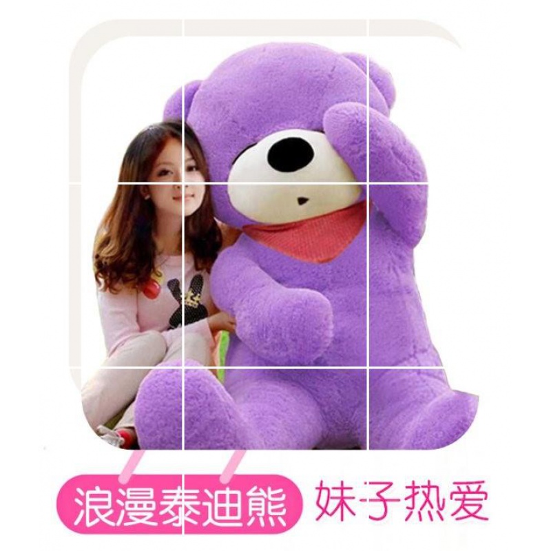 玩偶公仔生熊布娃布朗熊玩具送超大娃特大号女友毛绒2女1.8米巨型 浅棕色泰迪熊 2.2米送玫瑰花高清大图