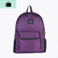 新款轻便大容量超轻防水旅游折叠户外双肩包休闲旅行学生背包男女NEWLAKE 075款紫色
