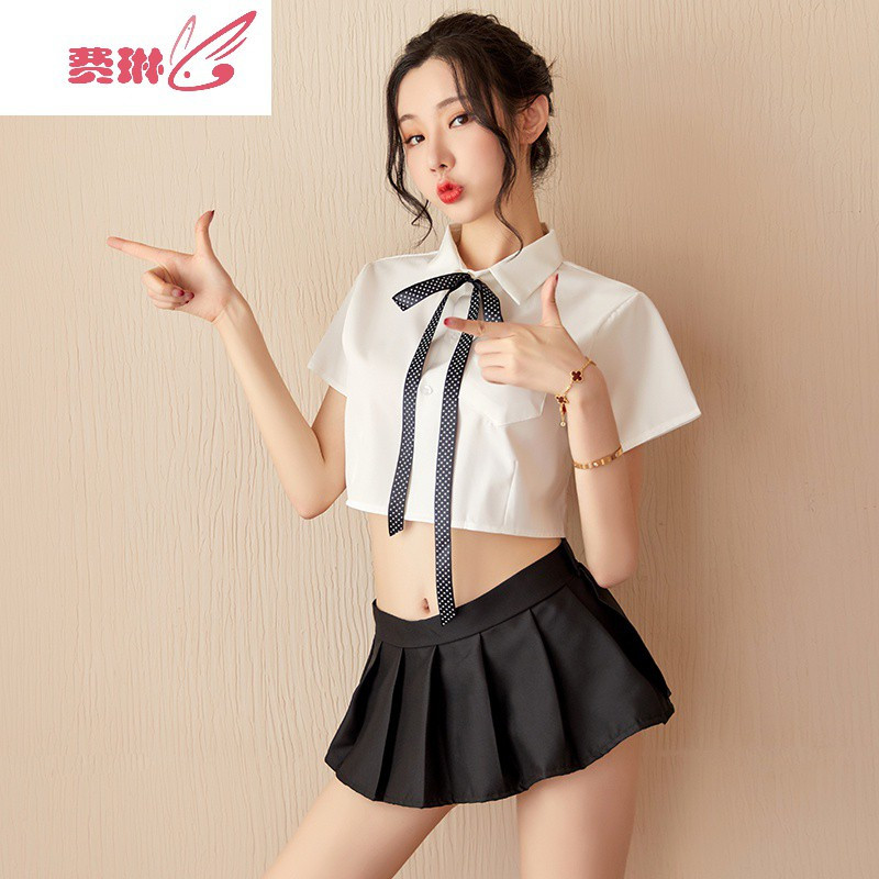 【费琳情趣内衣】 情趣衣服方便免脱性感超露制服jk办公室情趣内衣清