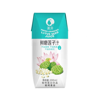 莲爽 冰糖莲子汁200ML*12(钻石包)植物蛋白饮品