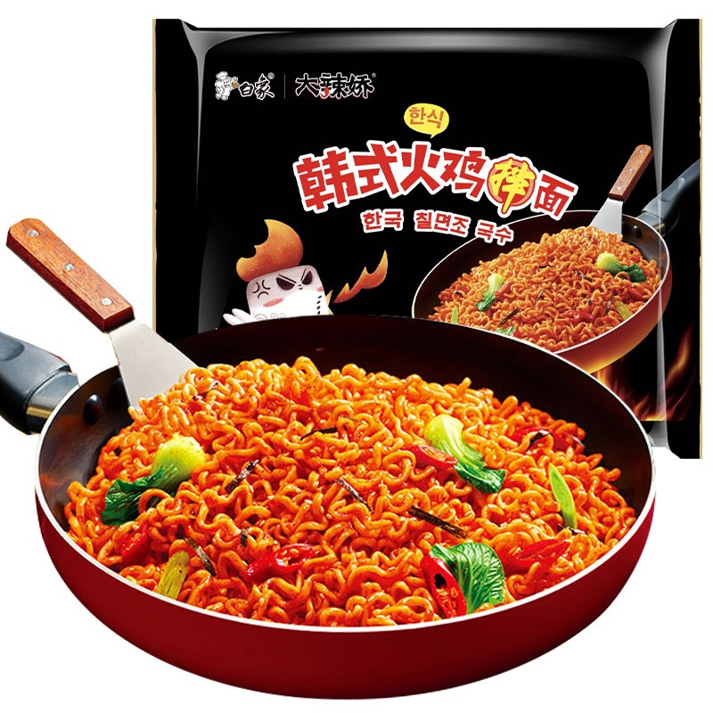 白象火鸡面 大辣娇系列韩式火鸡面 119g*5袋/包*6包 30袋整箱装高清大图