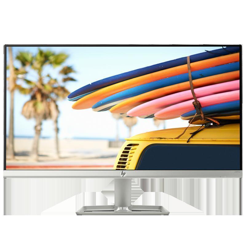 惠普(HP)24FW 23.8英寸IPS 高性能娱乐家用办公纤薄机身电脑高清大屏显示屏显示器 白色高清大图