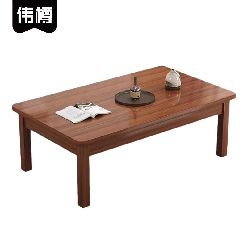 伟樽木质茶几单层100*60*45cm张高清大图