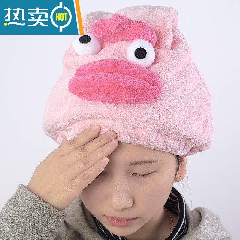 敬平儿童干发帽女童吸水男童2022新款网红女孩速干超可爱小孩宝宝浴帽 米色兔耳朵高清大图