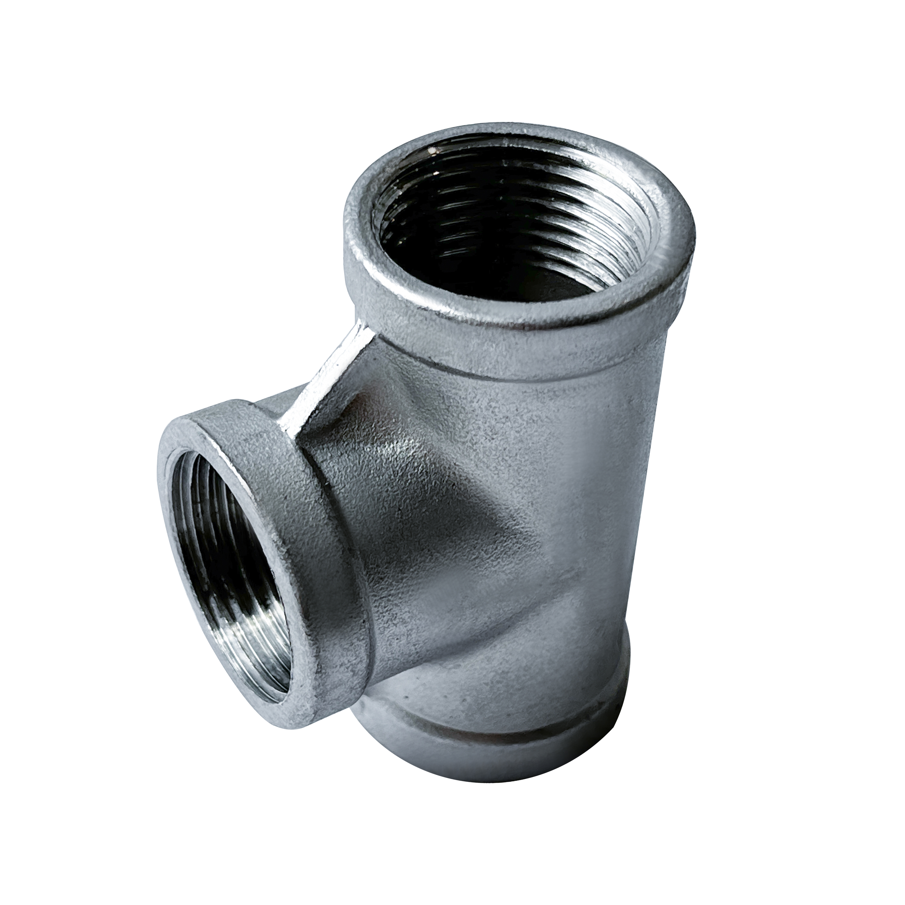 杉外山 304不锈钢内丝三通水管接头 单位：个高清大图