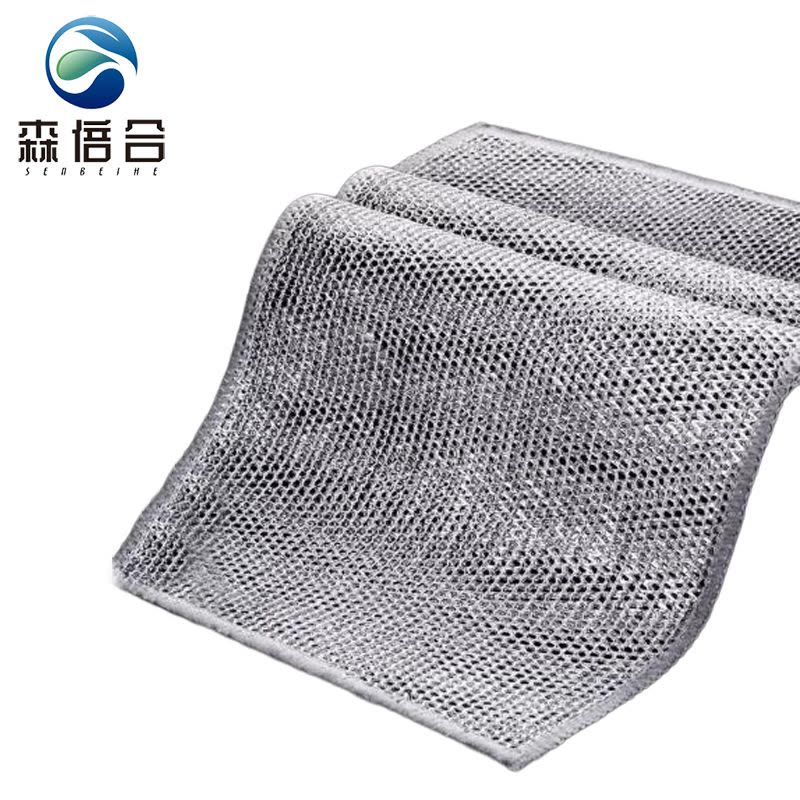 森倍合 钢丝抹布洗碗布金属丝清洁布 30*30cm/条图片
