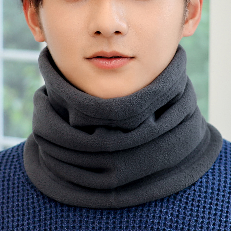 围脖男冬季加厚护颈脖套防寒保暖骑车摇粒绒韩版百搭秋冬季围巾潮