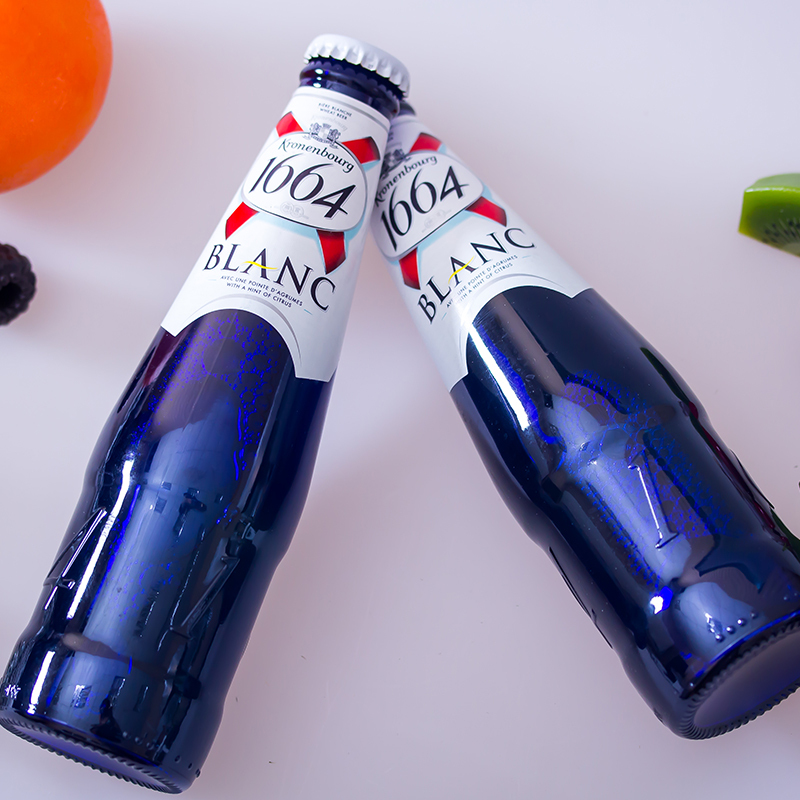 Kronenbourg1664白啤酒法国凯旋克伦堡精酿小麦白啤218ml*24瓶整箱装