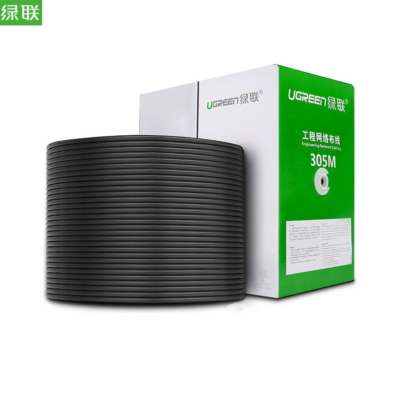 绿联NW109 六类千兆300米箱装网线