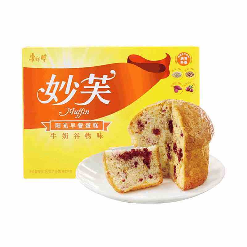 康师傅妙芙早餐蛋糕牛奶谷物味 192g 西式糕点高清大图
