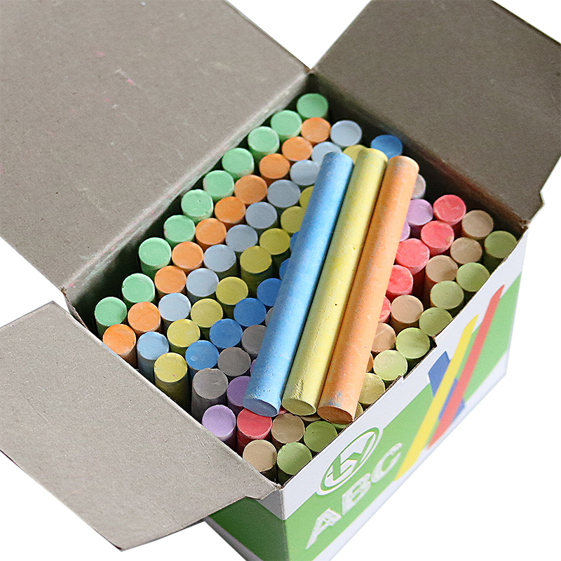 银佳彩色粉笔2盒装