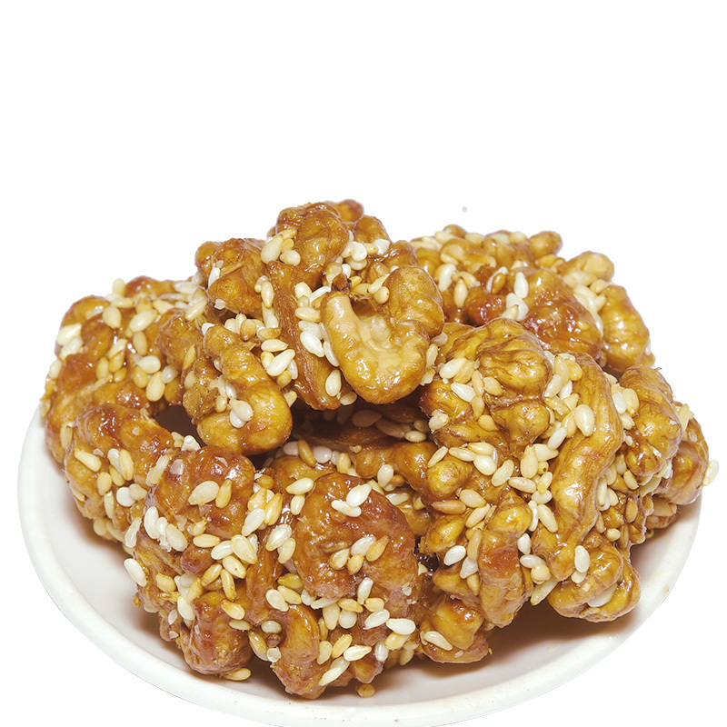 同谷家裕 芝麻琥珀核桃仁250g/罐 孕妇休闲零食办公室小吃 坚果炒货 休闲零食