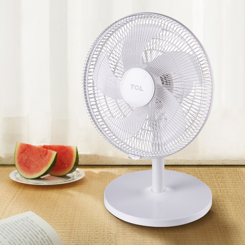 TCL电风扇家用三档摇头风扇两用俯仰调节十四寸五叶大扇叶台扇TFT3520BD5高清大图