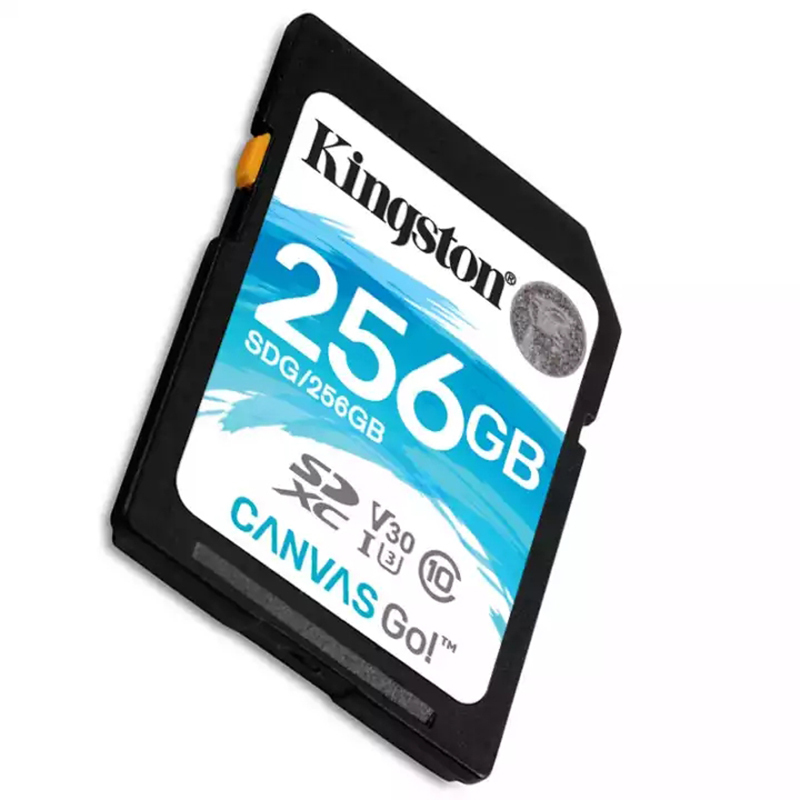 金士顿(Kingston)256GB SD卡 读90MB/s写45MB/s V30 U3 CLASS 10高速相机存储卡
