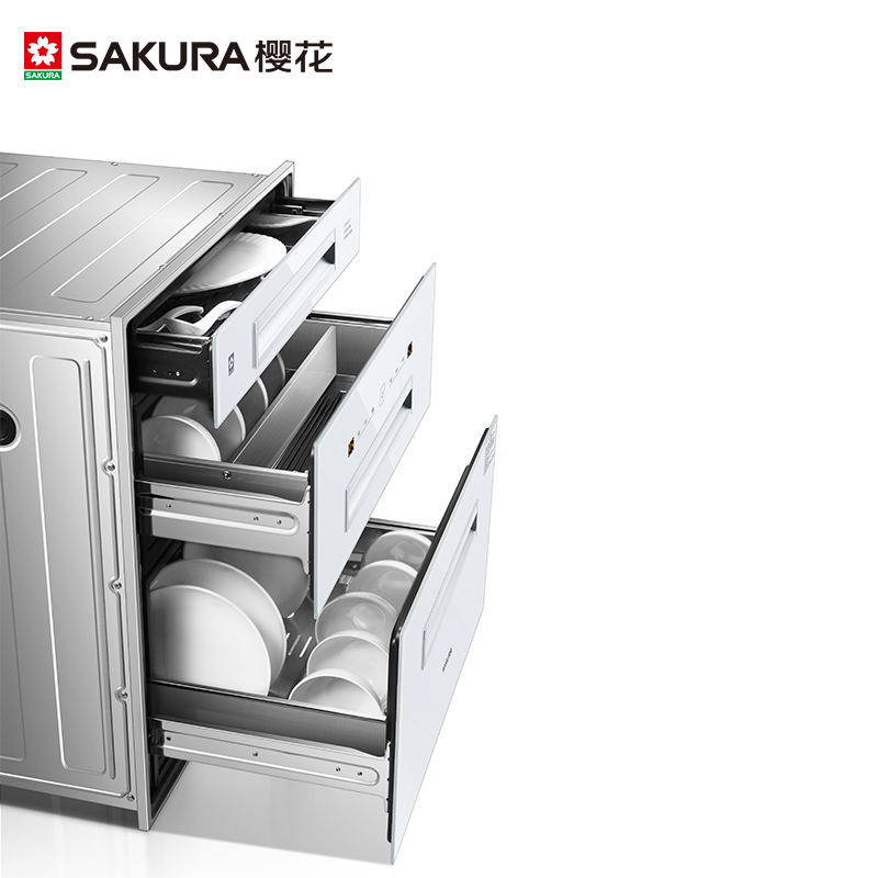 樱花(SAKURA)烟灶消三件套餐 110升三层消毒柜抽油烟机燃气灶具 厨电烟灶消套装8A01+GBG01+202天然气