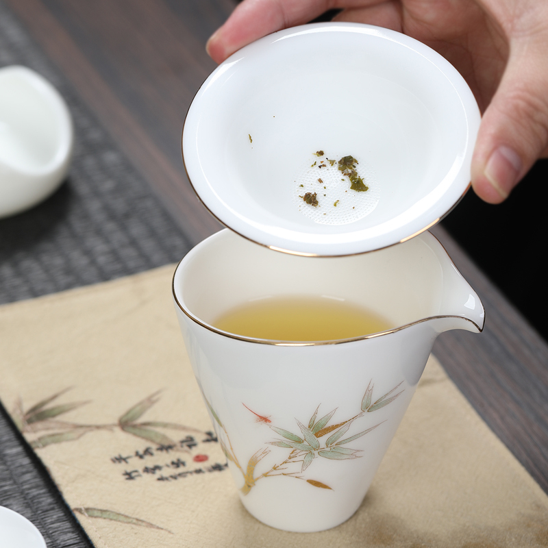 MULTIPOTENT功夫茶具套装羊脂玉瓷知足知雅国家高级工艺美术师欧阳老师作品