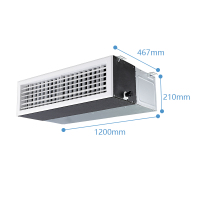 志高(CHIGO) 3匹 家用中央空调 风管机一拖一 单冷暗藏式220V定频LF72F1W-XC3