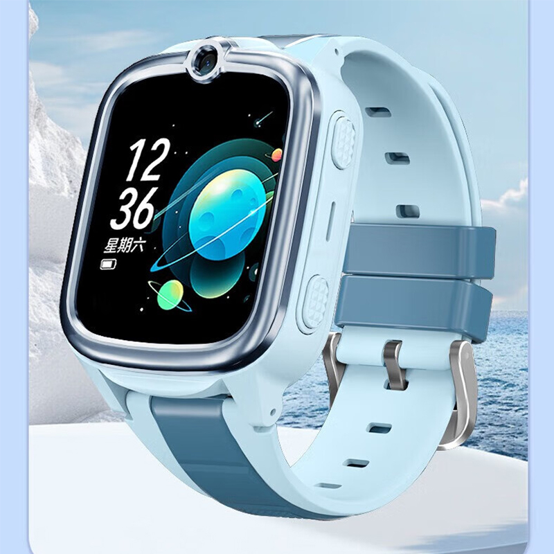 飞利浦(PHILIPS)儿童电话手表4G全网通高清视频通话精准智能定位防水 w2216 天境蓝高清大图