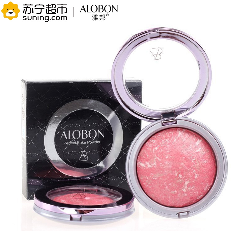 雅邦(ALOBON)盈薄隐瑕悦色烤粉4.5g(腮红胭脂 自然红润 持久贴服)03#粉红色