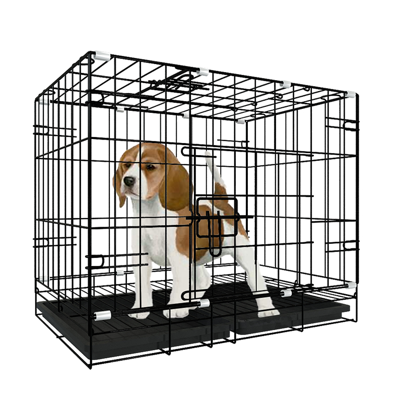 狗笼子小型犬 室内家用带厕所接尿盘泰迪比熊博美柯基法斗狗笼ins高清大图