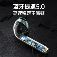 塔菲克(TAFIQ)蓝牙耳机2021年新款无线入耳式适用华为p20p30塔菲克j18蓝牙耳机官方标配/升级版[香槟金]