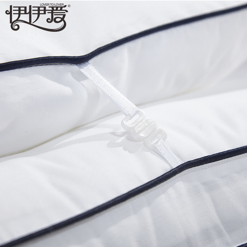 伊伊爱 羽丝绒双胎枕芯单人枕芯白色高清大图