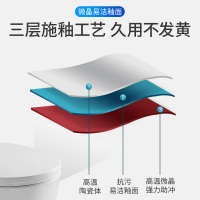 安华卫浴（ANNWA）马桶卫浴地排坐便器静音快拆缓降马桶盖板节水360度超漩式座便器