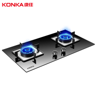 康佳(KONKA)嵌入式燃气灶JZT-KC01(2611S) 4.5kw火力 天然气 黑色钢化玻璃面板
