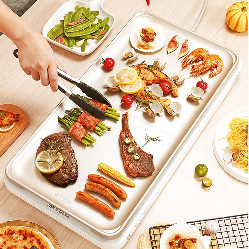 松下panasonic聚嗨盘nfm1网红锅多用途锅电烤盘多功能料理锅煎烤锅可