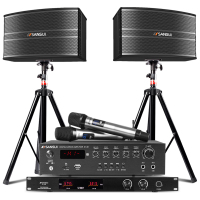 Sansui/山水 SP9-06家庭KTV音响套装家庭影院家用卡包功放卡拉OK无线话筒客厅唱歌k歌会议室演出蓝牙音箱