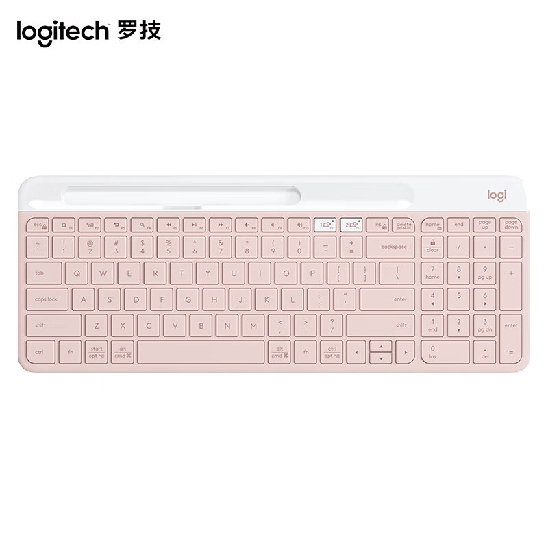 [自营官方旗舰店]罗技K580 键盘 无线蓝牙键盘 办公键盘 便携超薄键盘 笔记本键盘 平板键盘 玫瑰粉
