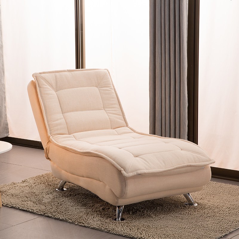 现代多功能贵妃单人躺椅懒人沙发卧室折叠午休椅家用小户型沙发床视频