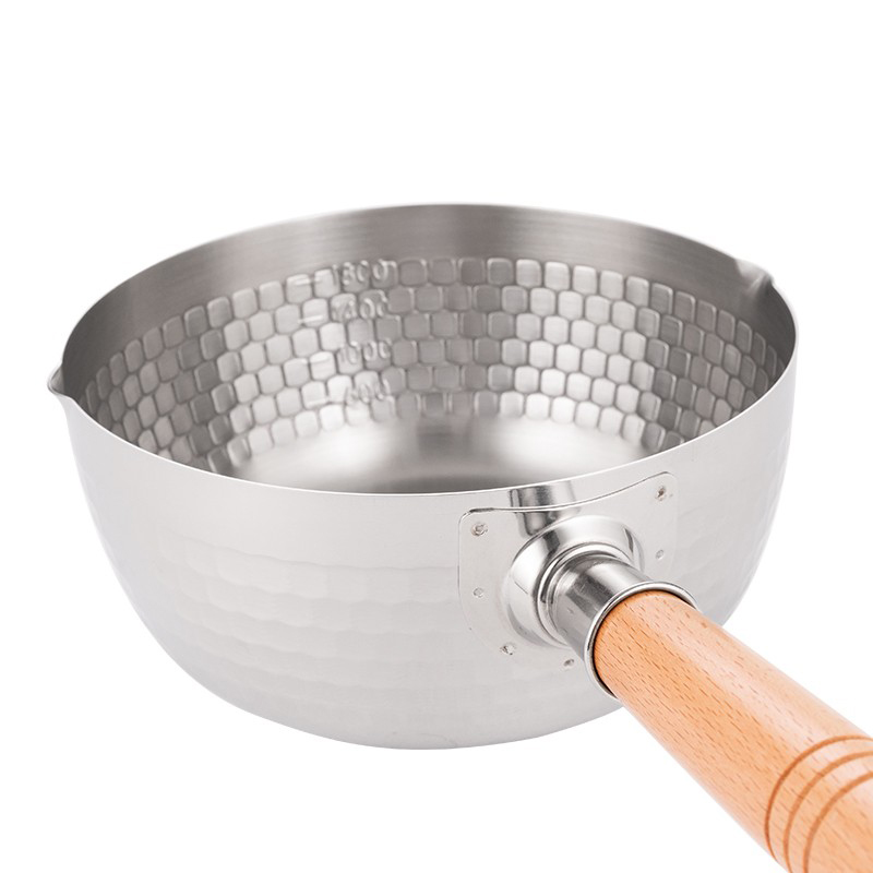 德铂奶锅20cm导热迅速木纹手柄稳固牢靠清洗便捷DEP-803高清大图