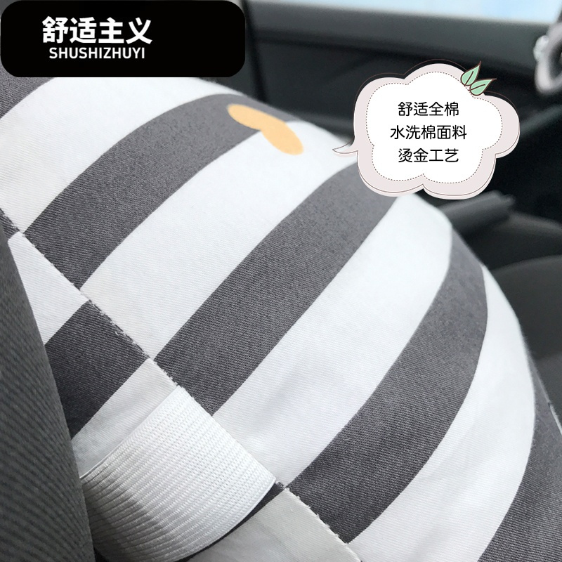 可爱蝴蝶结抱枕汽车靠枕颈枕沙抱枕全棉靠垫多功能可脱卸拆洗