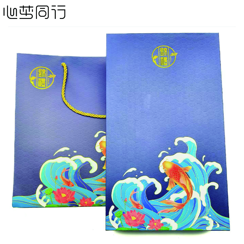 心梦同行304触摸显温锦鲤保温杯热水杯八骨黑胶锦鲤折叠伞防晒伞雨伞套装 1667/套高清大图