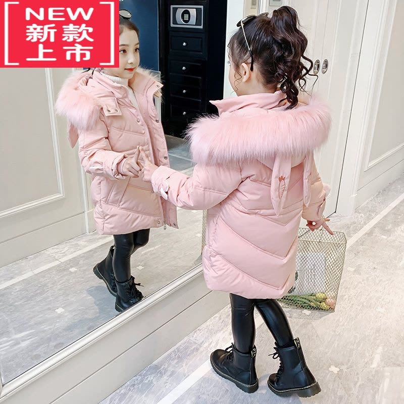 可莉允女童棉服冬装2022年新款洋气大儿童韩版冬季棉袄女孩羽绒外套棉衣图片